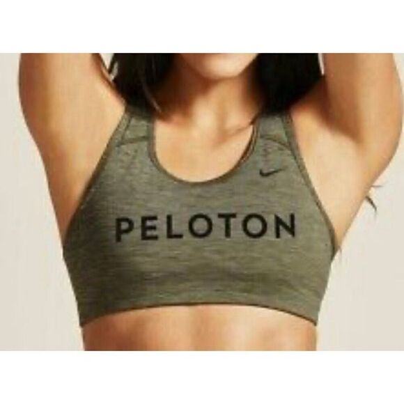 Peloton Nike Spirit Swoosh Sports Bra Olive (Green) Sz M - Picture 6 of 6